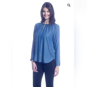 DKR & CO. Medium longsleeve chambray denim 100% Lyocell tunic top